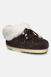 Sneke iz semia MB EVX MULE SUEDE BEADS rjava barva, 80D1470040 ML01