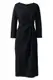 Ponté-Kleid mit geraffter Taille in großen Größen, Damen, Größe: 52 Plusgrößen, Schwarz, Leinen, by Lands'''' End, Schwarz