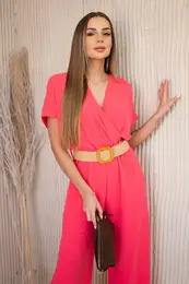 Kesi Woski Kombinza s ozdobnm pskem v pase Rov neon