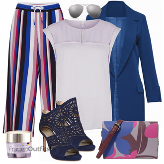 spitze Outfit mit Blau/Dunkelblau Sandalette/Schuh Ohne Schnürsenkel/SommerStiefelette/Sommer Schuh/Sandalen Mit Absatz/Eleganter Schuh Bullboxer "QS Designed By Blusenshir"
