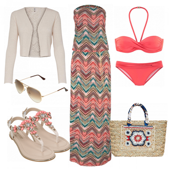 Outfit mit Bademode Lascana "Beachdress"