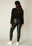 Wetlook Leggings Große Größen für Damen image