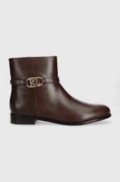 Usnjeni glenarji Lauren Ralph Lauren Briela enski, rjava barva, 802912273003