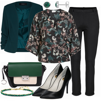 Outfit mit Blau High Heel Buffalo "Vila"