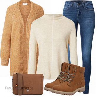 Outfit mit Rot Stiefel Tom Tailor "Perfekt für den Herbst"