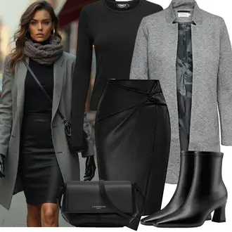 Mit Absatz Outfit mit Schwarz/Weiß SommerStiefelette/High Heels Stiefel/Gefütterte Stiefelette/Vintage Stiefelette/Spitzer Stiefel/Leder Stiefelette/Klassische Stiefelette NobleOnly "Eleganter Look"
