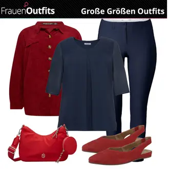 Button Down Outfit mit Rot/DunkelRot/Bordeaux Bluse und Tunika/Bluse Große Größe/Cordbluse nasty gal plus "Street Style Outfit"