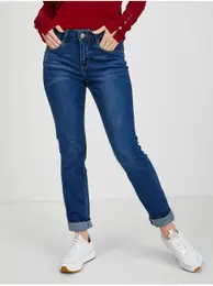 Dark blue women slim fit jeans - Women
