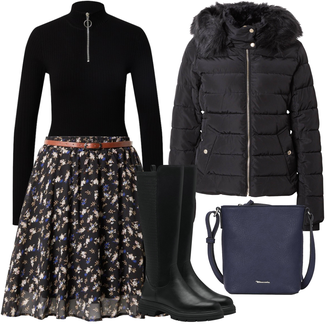 Kombinacije za festival teplý sa Crna Prošivena Jakna/Zimska Jakna/Izuzetna jakna/Donja Jakna/Pernata Jakna/Puferica Jakna Only "Zimski outfit"