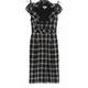Karen Millen Wollkleid schwarz / weiß
