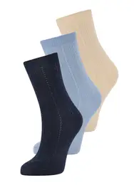 Čarape pijesak / svijetloplava / tamno plava