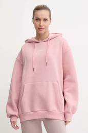 Pulover MIDGE enski, roza barva, s kapuco, V4BQ22 KCHX0