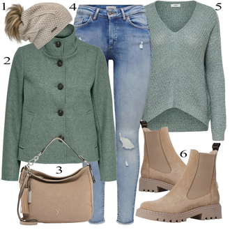 outfit mit Zelena Škorenj Tamaris "1"
