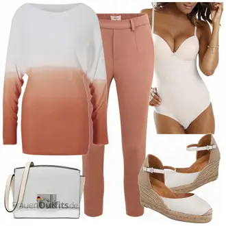 Outfit mit Grau/Grün Sandalen UNISA "Toller Look für den Frühling"