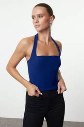 Saks Crop Woven Blouse