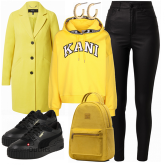 Outfit mit Gelb Karl Kani "Cooles Herbst Outfit"