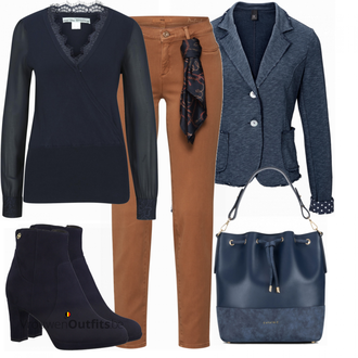 Outfit met bruin Brax "Modieuze winterlook"
