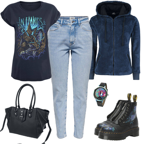 Schwarz/Rot/Dunkelblau/Blau Chelsea Boot/Vintage Stiefelette/Plateau Schnürstiefel/Klassischer Stiefel/Leder Stiefelette/Gefütterte Stiefelette/vegane schuhe/Schnürstiefelette Dr. Martens kombinieren