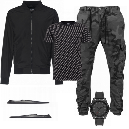 Blau Hose Urban Classics kombinieren