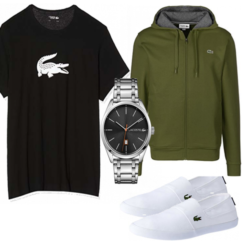 Mischfarben Overall Lacoste kombinieren