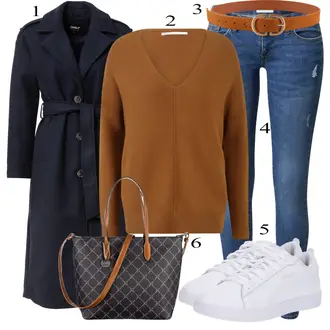 Outfit sa SvjetloPlava/TamnoPlava/Plava Prijelazni Kaput/Dugi Kaput/Frak Kaput/Vuneni Kaput/Kaput od Kašmira/Trenč Kaput/Midi Kaput/Zimski Kaput Vuneni kaput/Dugi kaput/loden kaput/Baloner Only "Tvoj otmjeni outfit"