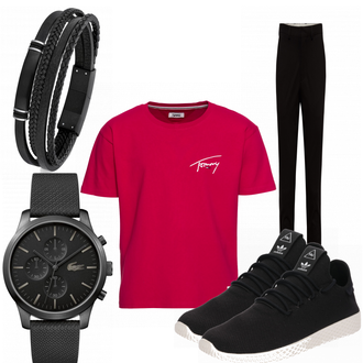 Outfit mit Schwarz Sneaker Adidas Originals "Isik"