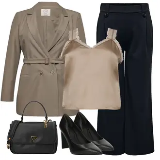 Mit Gürtel Outfit mit Braun/Khaki/Grau/Beige Mantel/Trachtenblazer/Blazerjacke/Boyfriend Blazer/Cargoblazer/Lässiger Blazer/Lederjacke/Zweireiher Blazer/Eleganter Blazer/Longblazer/Oversize Blazer/Lederjacke für Männer guido maria kretschmer curvy "Eleganter Look"