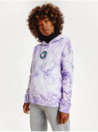 Light Purple Womens Patterned Hoodie Tommy Jeans - Women