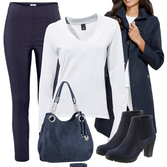 Date Winter Outfit mit Grau/Silber/Weiß Default "Cooles Herbst Outfit"Look: Date, Schule, Pop Konzert, Hütten