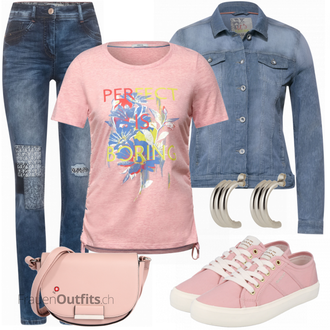 Outfit mit Grau/Beige/Rosa/Blau Sneaker GANT "Praktischer Look"