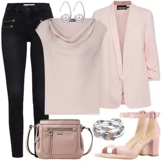 Outfit mit Schwarz/Dunkelblau/Blau Slim Fit Jeans/Leder Schuhe/Thermojeans/Push up Jeans/Biker Jeans/High Waist Jeans/Lederjacke/Winterjacke Brax "Sommer Bekleidung"