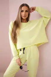Set 2-piece sweatshirt + trousers yellow