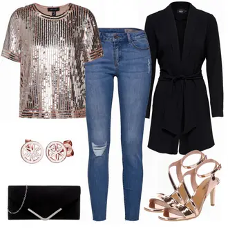 Party Outfits mit VERO MODA "Rose Metal"