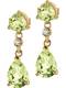 Jacques Lemans Ohrringe gold / hellgrn