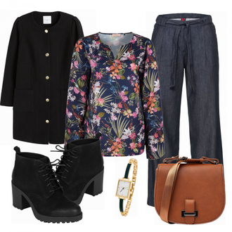 Outfit mit Blau Stiefel Vagabond Shoemakers "GflowerMood"