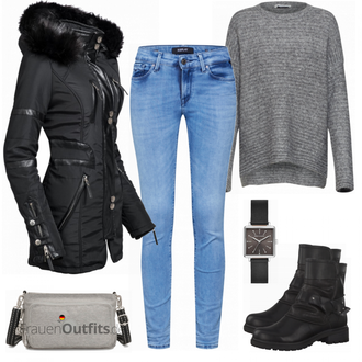Outfit mit Schwarz Uhr Armani Exchange "Bequem"