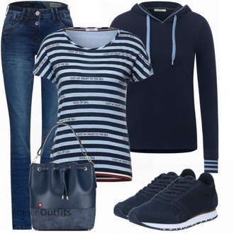 Outfit mit Schwarz Schuh Sneaker WODEN "Perfekt für die Freizeit"