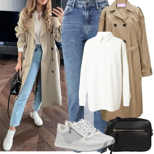 Comment poter Bleu/Bleu clair Jeans à Enfiler/Jeans avec Fente/Chaussures en Cuir/Jean Push-up/Jean Coupe Régulière/Girlfriend Jeans/Jean Coupe Slim/Jean Fuselé/Mom Jean/Veste en Cuir pour Homme/Veste d'Hiver/Jean Taille Haute Pieces avec Kaki/Beige/Marron Women's Trenchcoats/Trench Manteau/Parka grande taille jjxx