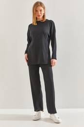 Women's Ribbed Camisole Bottom Top Set