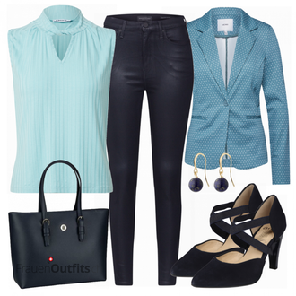 Outfit mit Blau High Heel Ara "Outfit für den Frühling"