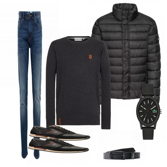 Outfit mit Weiß Uhr Lacoste "Tailor"