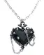Alchemy Gothic Witches Heart Frauen Halskette silberfarben Hartzinn Everyday Goth, Gothic