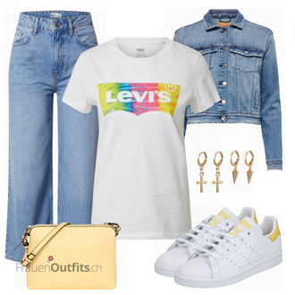 Outfit mit Blau Gina Tricot "Perfekt für die Freizeit"