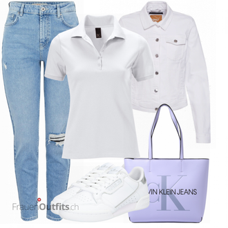 Outfit mit Poloshirt Heine "Stylisches Outfit Für Den Frühling"