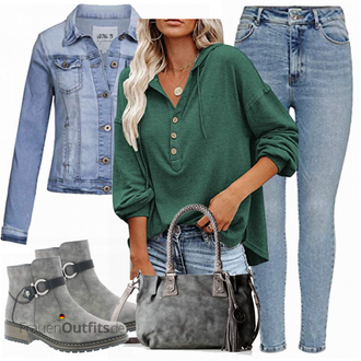 Classic Motorrad Outfit mit Grau/Braun/Dunkelgrau Chelsea Boot/Sommerstiefelette/Leder Stiefelette/Winter Stiefelette/Lederjacke/Biker Boot/Gefütterte Stiefelette/Flache Stiefelette Rieker "Outfit in herbstlichen Farben"Look: Classic, Unisex, Smart Casual, Outdoor, Schön, Laufen, Motorrad, Reiten