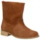 Zweigut® -Hamburg- smuck #210 Leder Stiefelette Damen Herbst mit Komfort MemoryFoam-Innensohle Wildleder Frühling Schuhe, Schuhgröße:39, Farbe:nussbraun