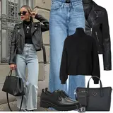 Džíny s Širokými Nohavicemi pro plnoštíhlé Outfity image
