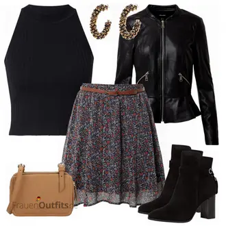 Outfit mit Braun Schmuck HALLHUBER "Stylisches Outfit für den Frühling"