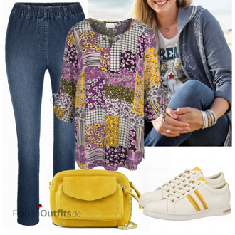 Outfit mit Grau Sneaker Geox "MM Toller Look für die Freizeit"