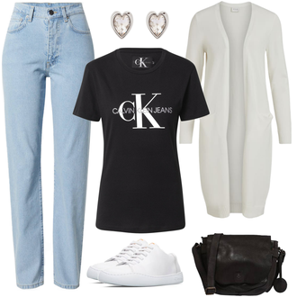 Outfit mit Grau Sneaker Camper "Calvin Klein Freizeitlook"